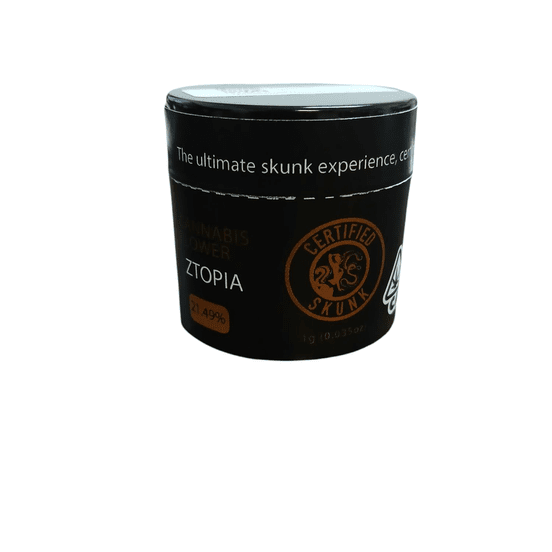 Photograph of product: Certified Skunk - Ztopia 1g Flower Oui'd - 