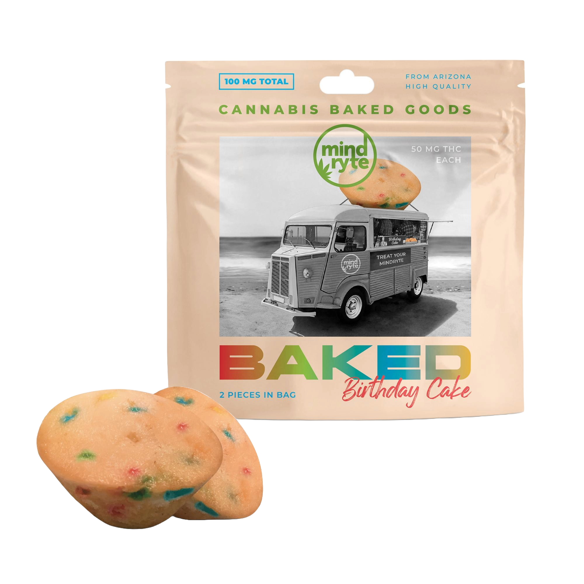 Photograph of product: Mind Ryte | 100mg (2pc) Cookies N Cream