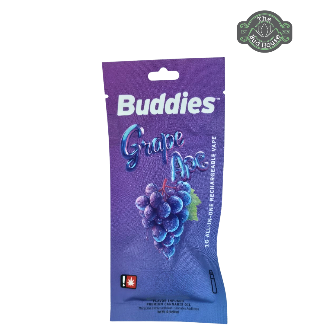 Photograph of product: Buddies 1g GRAPE APE FLAV-DST AIO