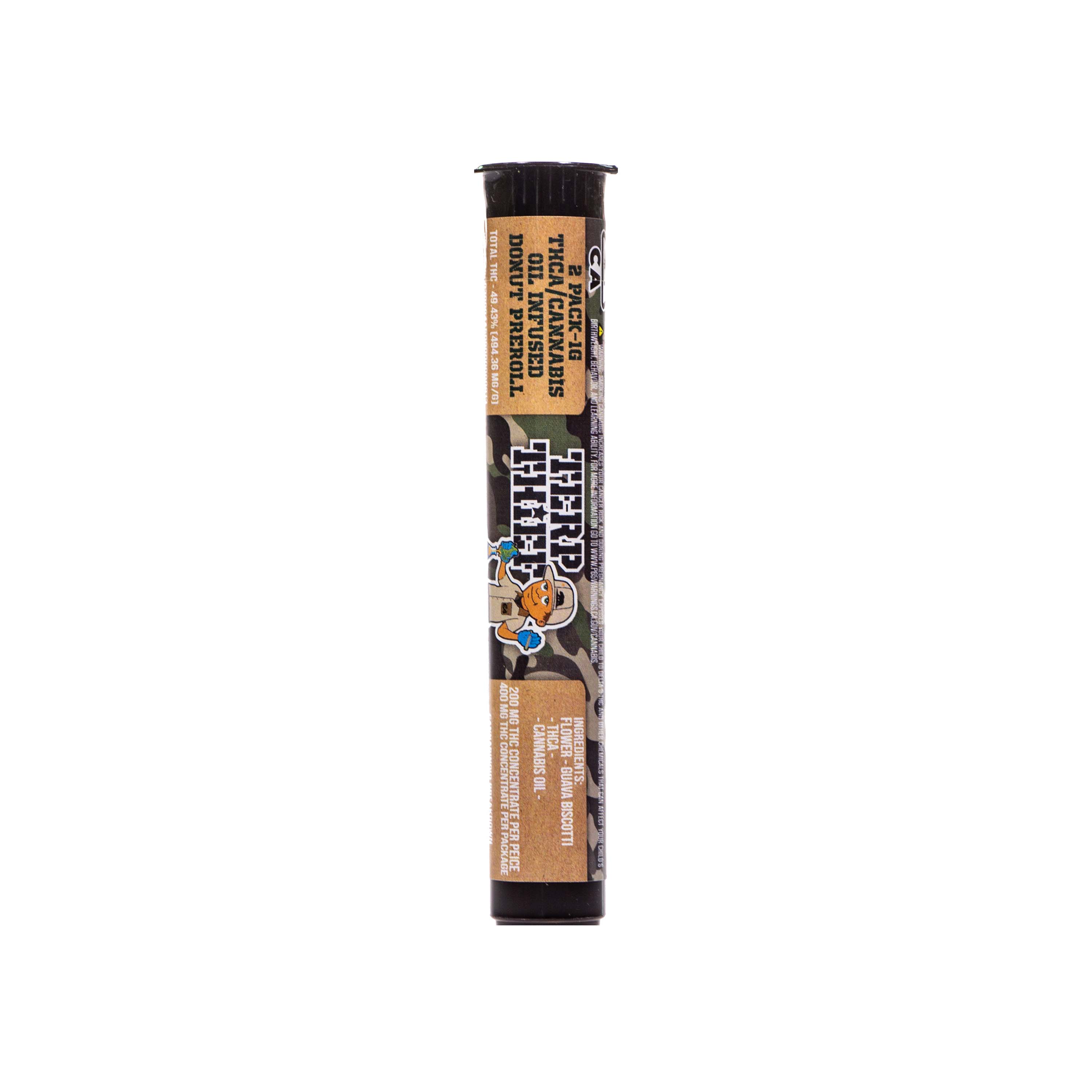 Photograph of product: Terp Thief | TH-ouia Donut Pre-Roll Pack (1g)