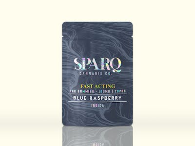 Photograph of product: Sparq Blue Raspberry 5mg 20pk Gummies