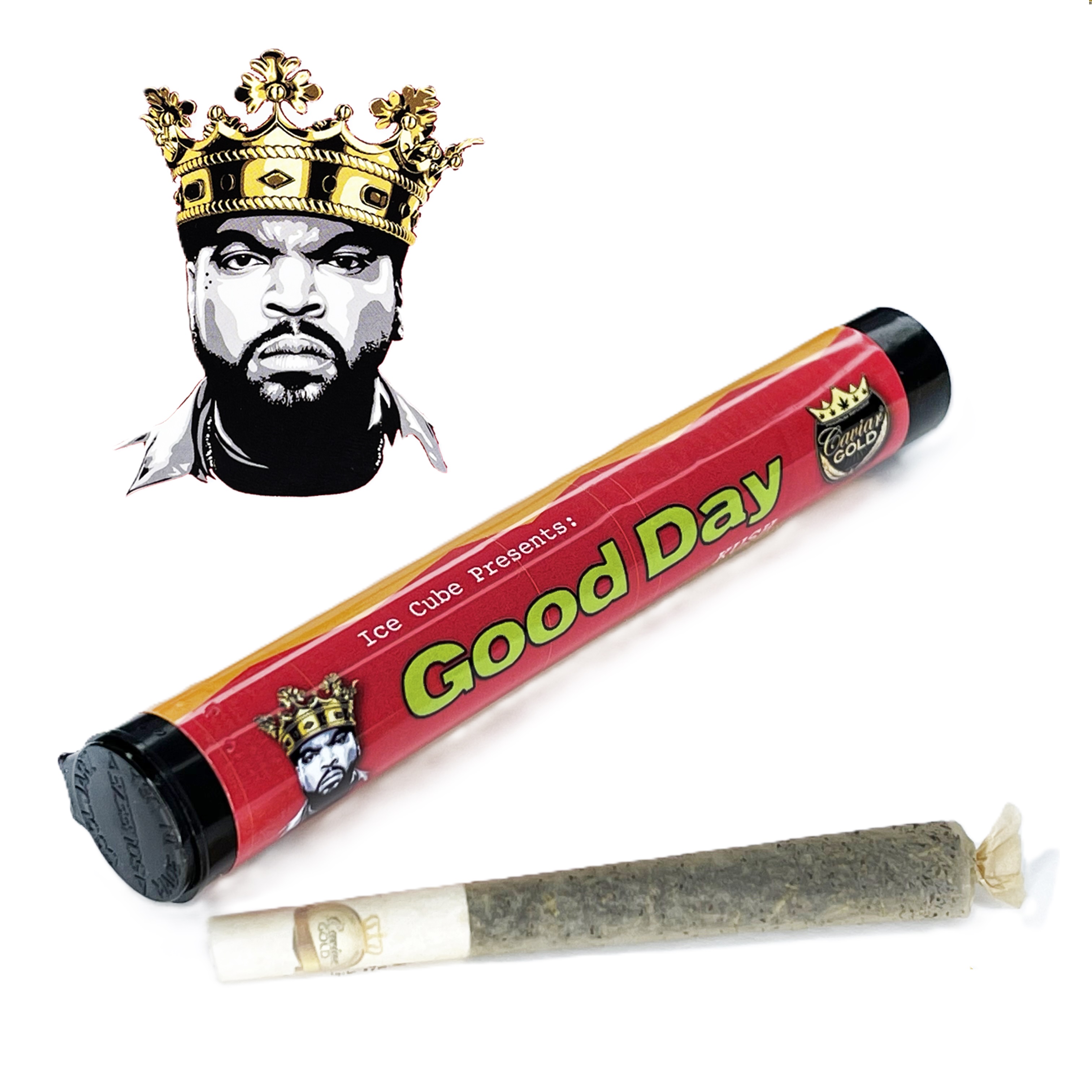 Photograph of product: Good Day Kush x Ice Cube Infused Pre-Roll | 1.5g | Cavi Cone