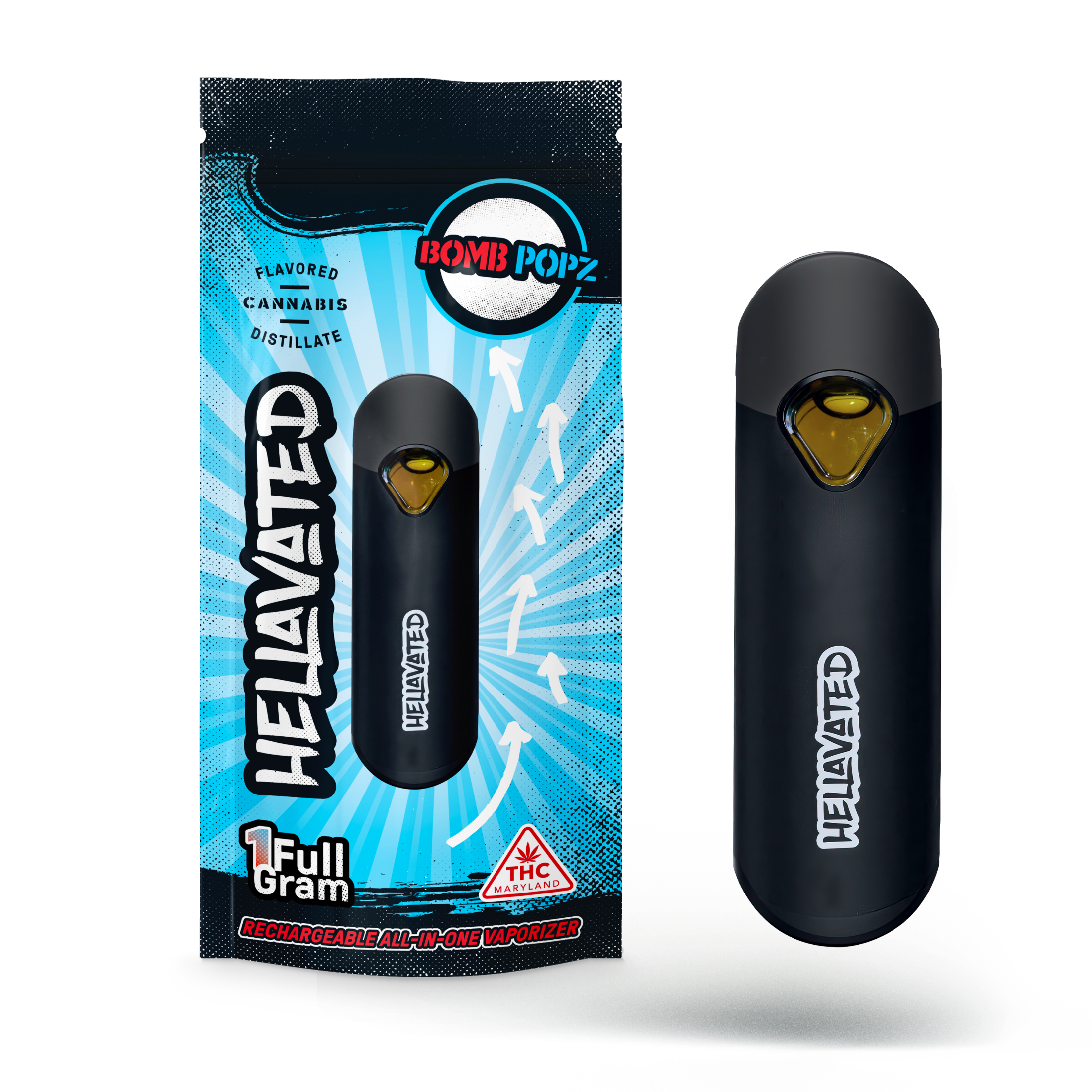 Photograph of product: Bomb Popz Disposable Vape Pen