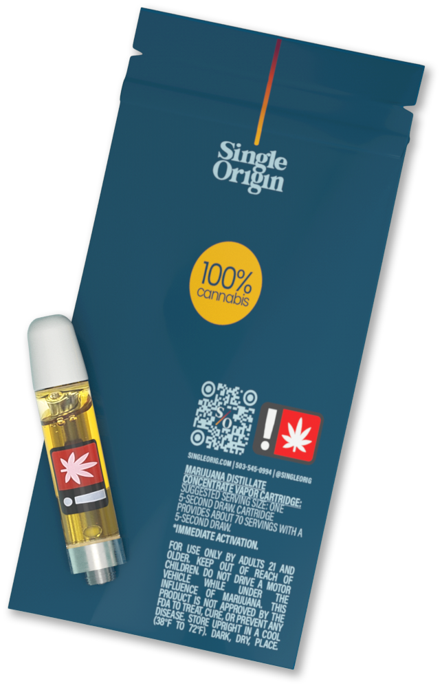 Photograph of Product: Cartridge - 1g Single Origin - Choco Mint X Chocolat Hashberry (M)