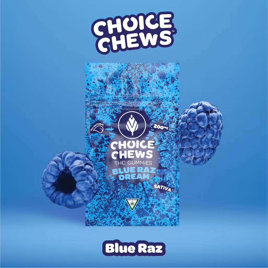 Photograph of product: Blue Raz Dream | 200MG Gummies