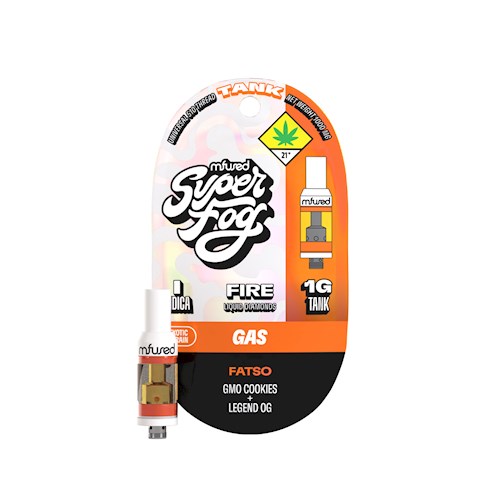 Photograph of product: Mfused | Fatso | Super Fog | Fire Liquid Diamonds Tank Cartridge | DOH | 1g