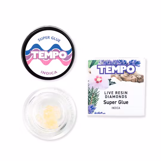 Photograph of product: Super Glue [I] Live Resin Diamonds | Tempo