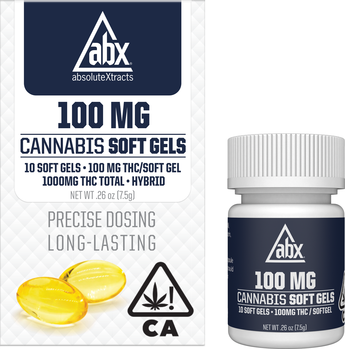 Photograph of product: ABX - 100mg - 10ct - Softgels