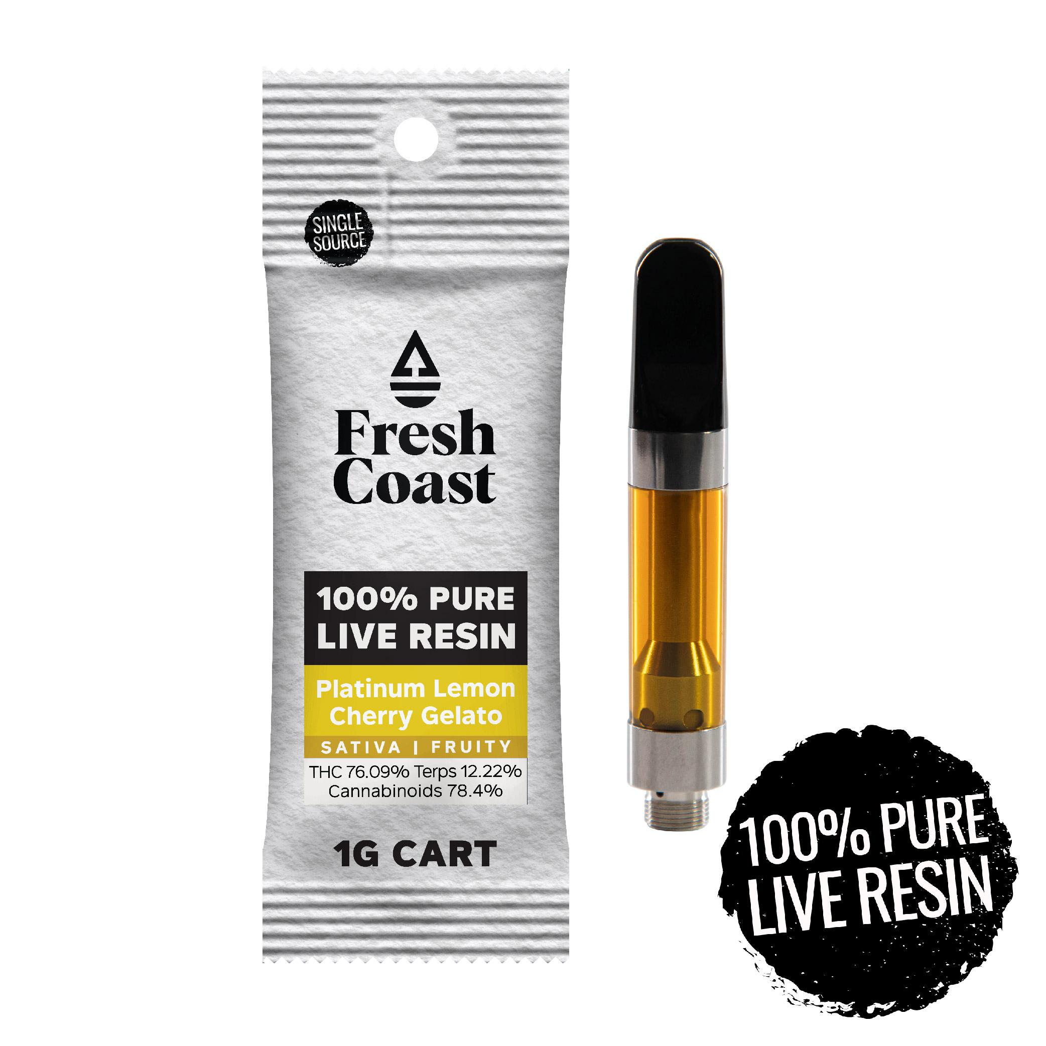 Photograph of product: Fresh Coast Liquid LR Platinum Lemon Cherry Gelato