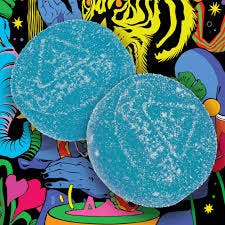 Photograph of product: Blue Raz Pineapple 10:1 (CBD:TH-oui) (H) - 20pk Gummies - Sapura