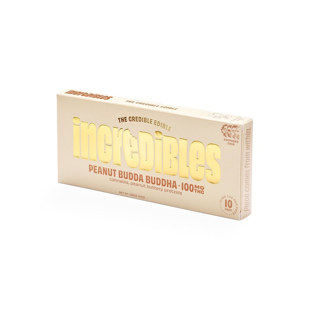 Photograph of product: Incredibles Peanut Budda Buddha Bar 5mg 20pc