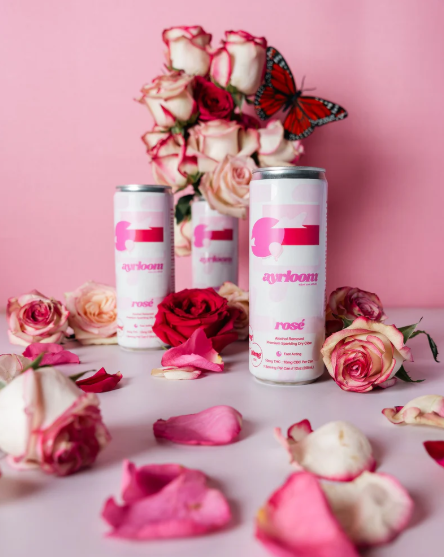 Photograph of product: Ayrloom Up | Rose` | 10MG | Beverage | 1:1 | TH-oui:CBC |