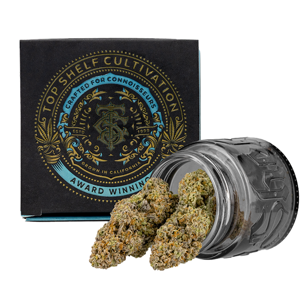Photograph of product: Top Shelf Cultivation | Blueberry Gas | Hybrid | Indoor Flower - 3.5g