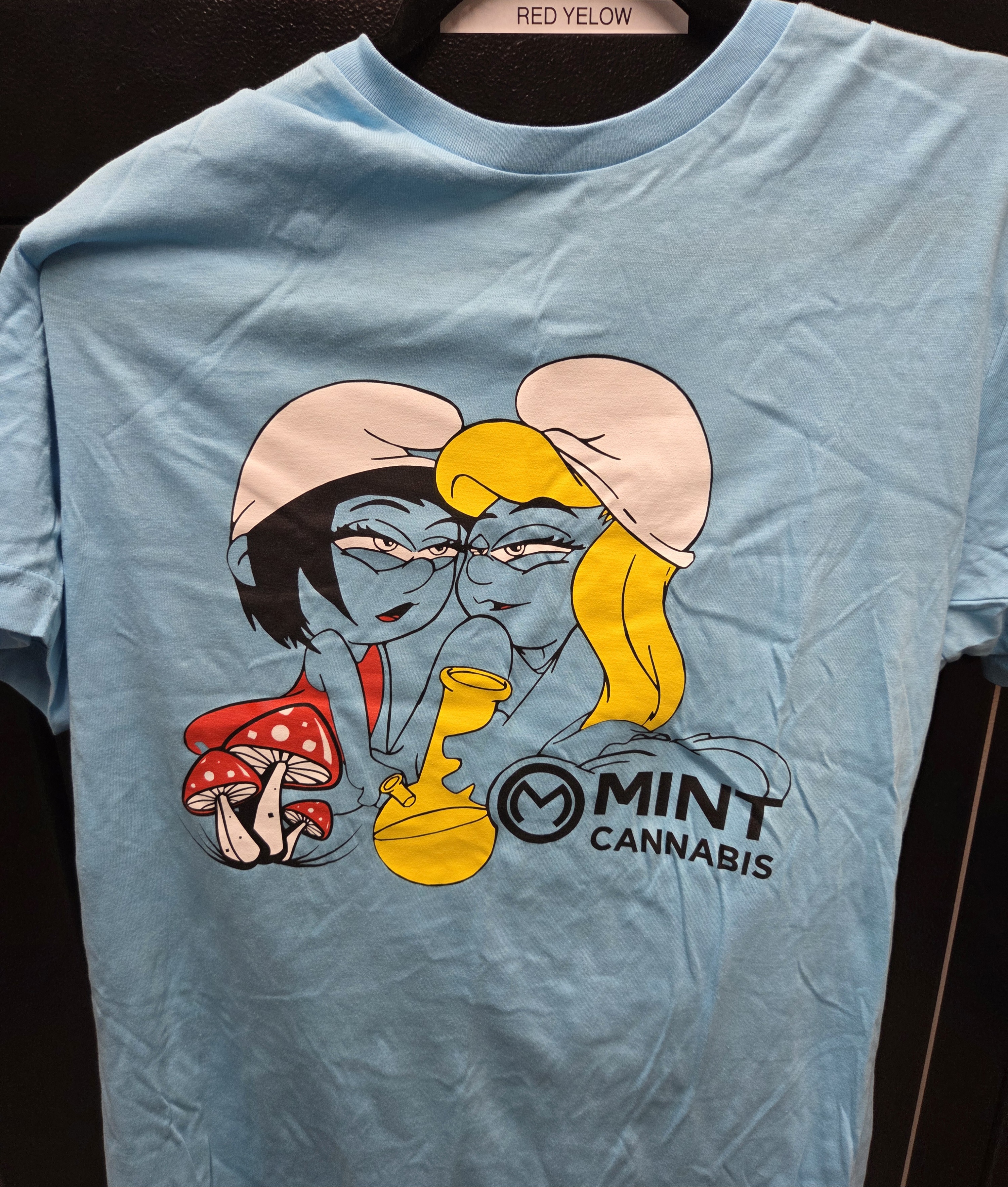 Photograph of product: Mint - Pacific Blue Smurf T-Shirt - 2XL