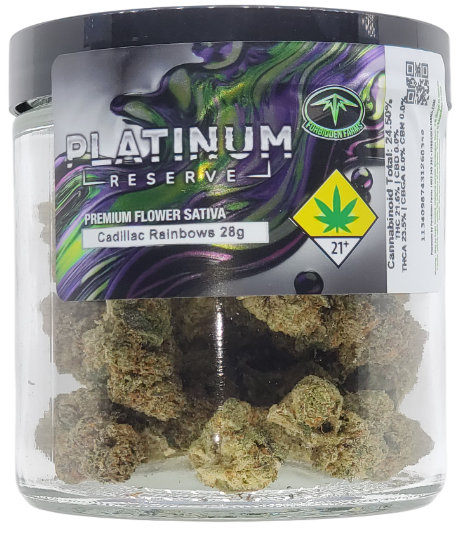 Photograph of product: Forbidden Farms Platinum Reserve Cadillac Rainbow 28g