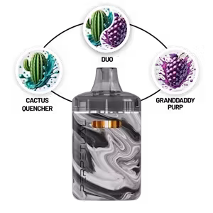Photograph of product: Perpetual | 2g Disposable Duo Vape | Cactus Quencher & Grand Daddy Purp