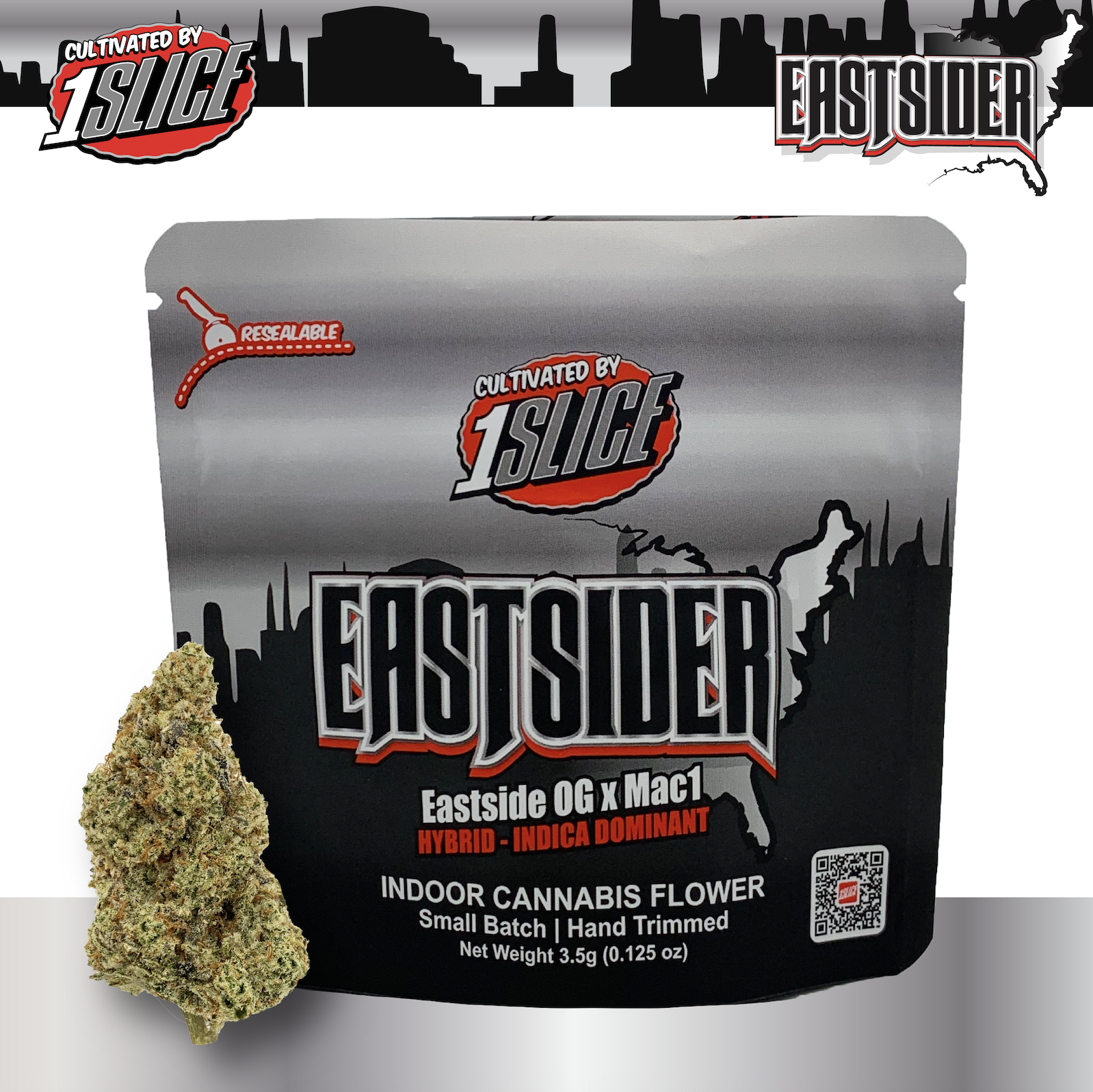 Photograph of product: 1Slice |  Flower | Eastsider - 1g