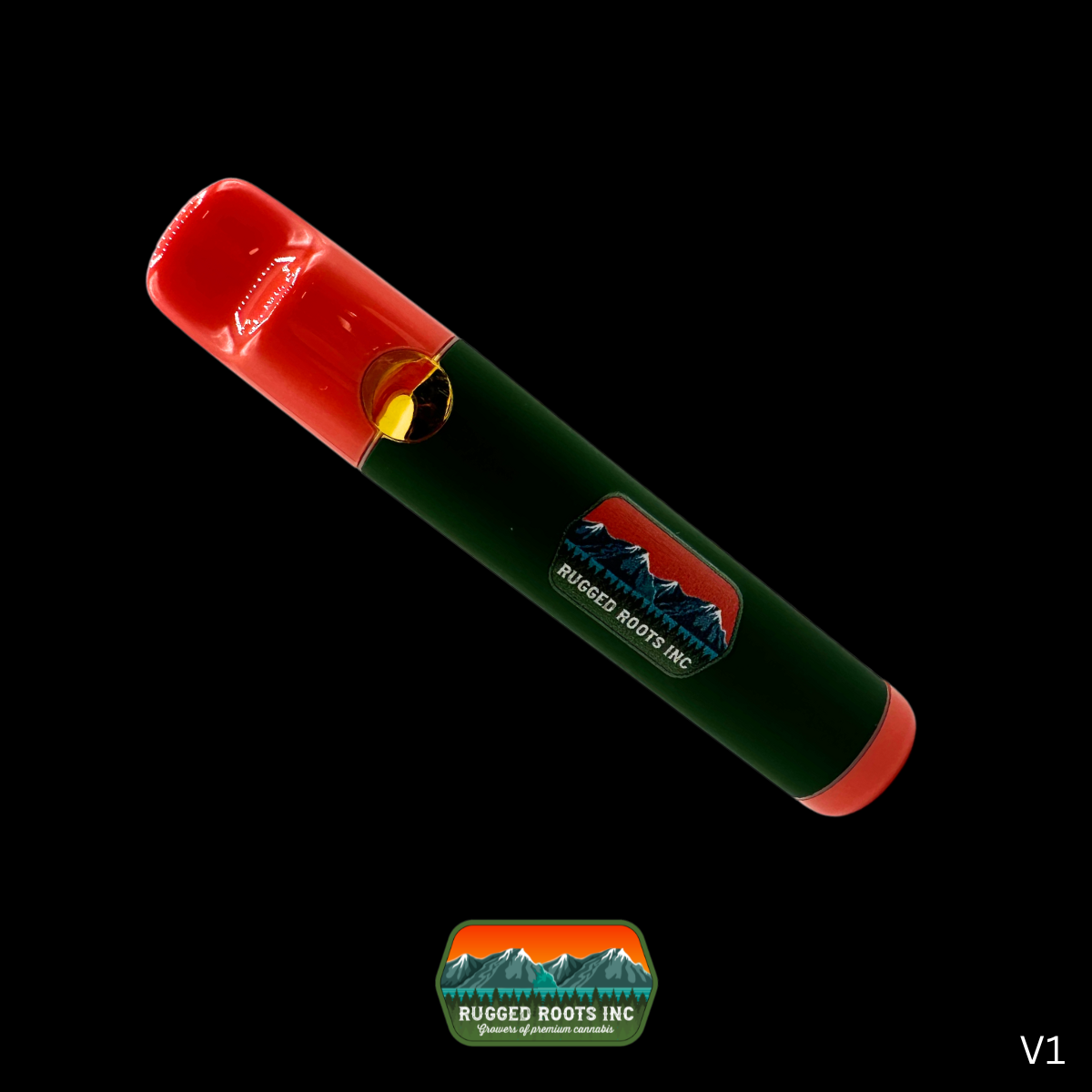 Photograph of product: Rugged Roots | Rainbow Driver Rosin Disposable