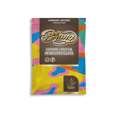 Photograph of product: Bhang | 100mg TH-oui 50mg CBG Bar | Bhetter Days Mocha Milk Chocolate