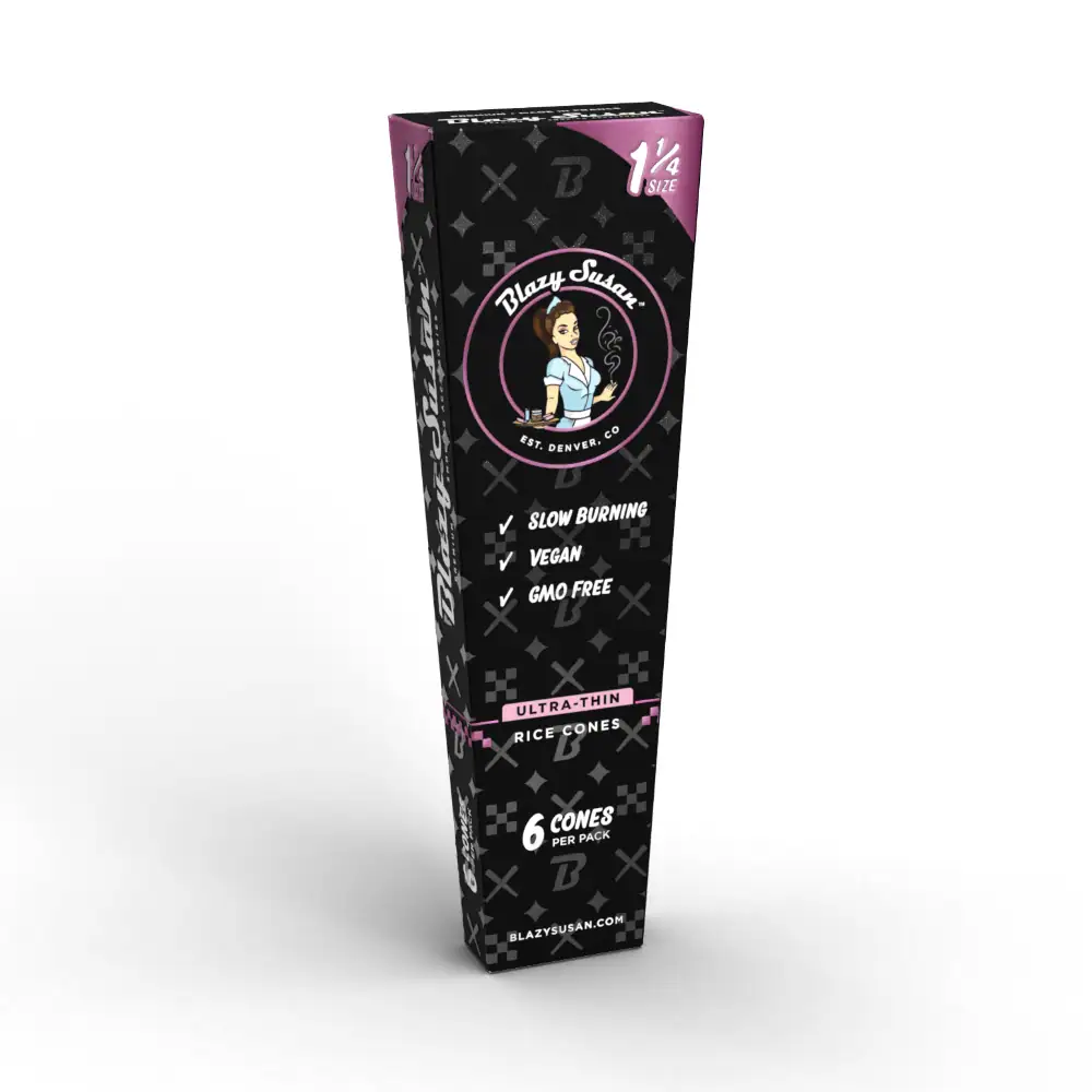 Photograph of product: Ultra Thin Rice Cones | 1 1/4" | Pink | 6ct