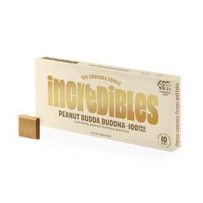 Photograph of product: Incredibles l Peanut Budda Chocolate l 100 mg