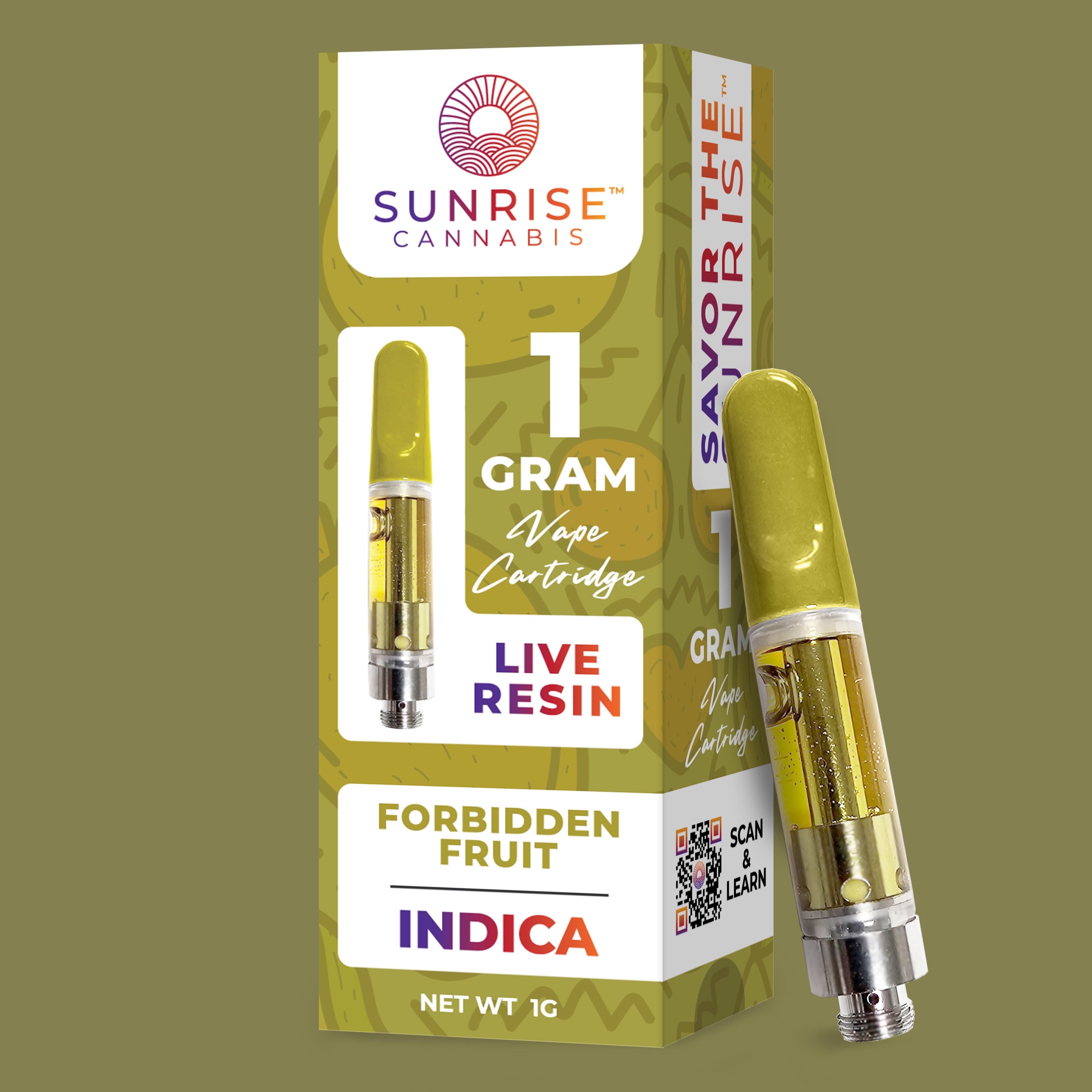 Photograph of product: Sunrise | Forbidden Fruit Oui'd Live Resin Cart | 1g