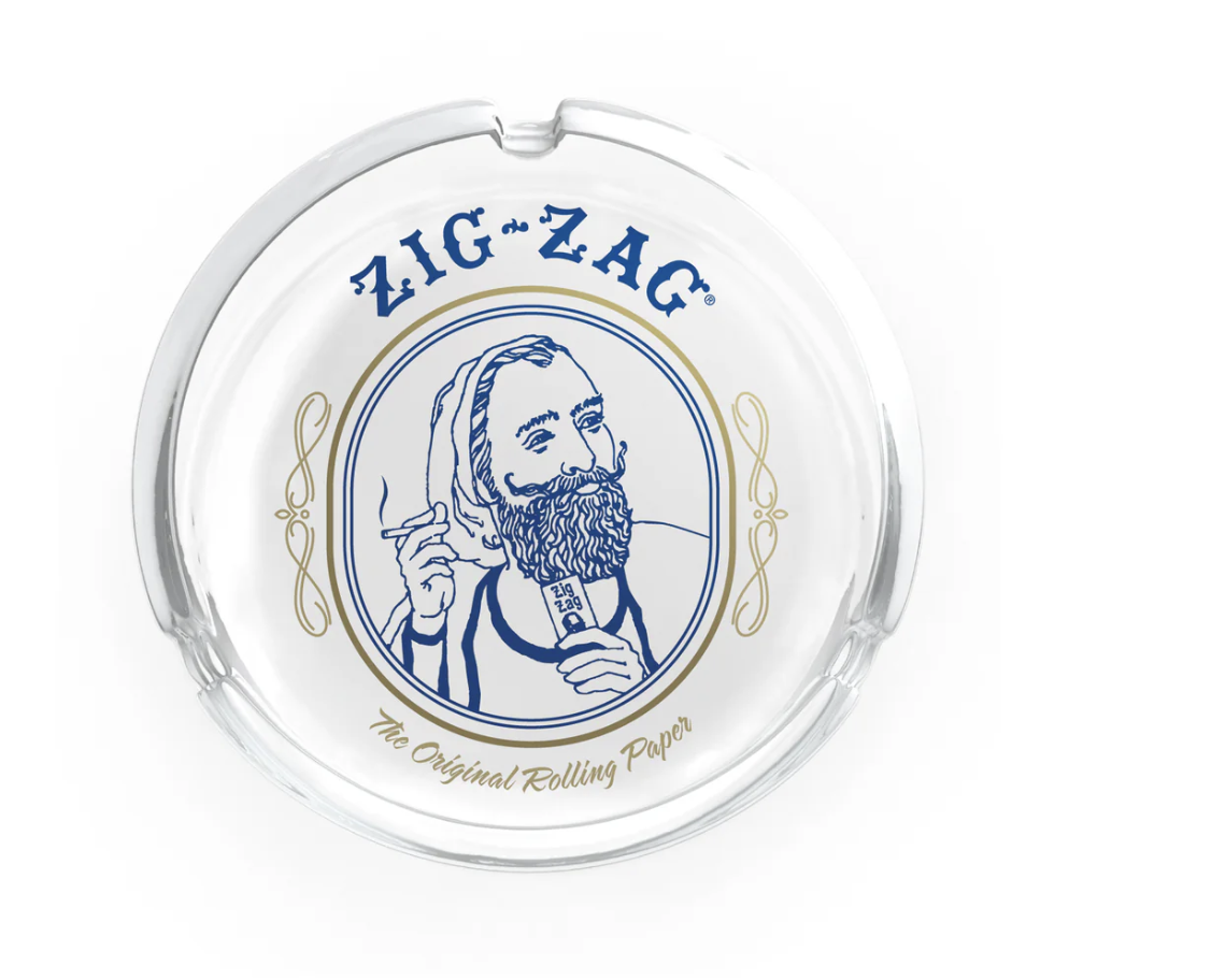 Photograph of product: ZIG-ZAG ASH TRAY CLASSIC GLASS