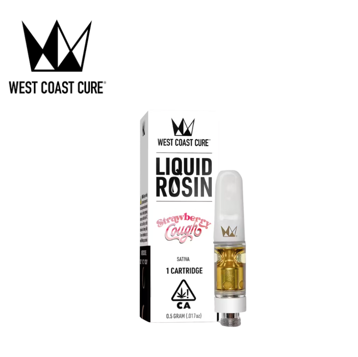 Photograph of product: STRAWBERRY COUGH .5G LIQUID ROSIN CARTRIDGE