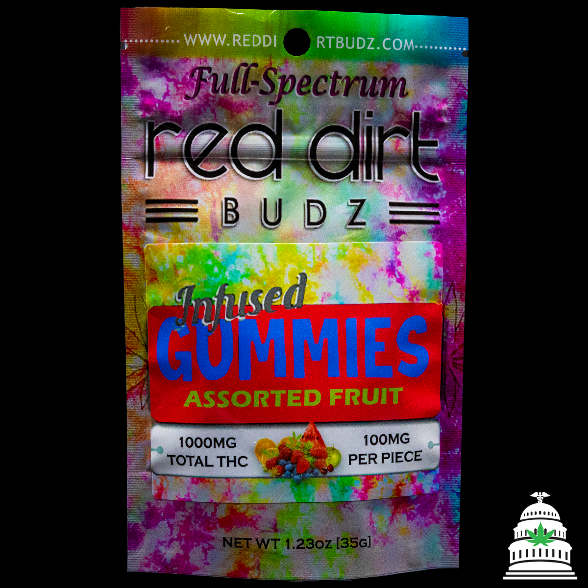 Photograph of product: Assorted Fruit - Red Dirt Gummies