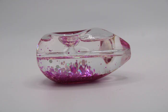 Photograph of product: Glass Glow Egg Cyphe Pink