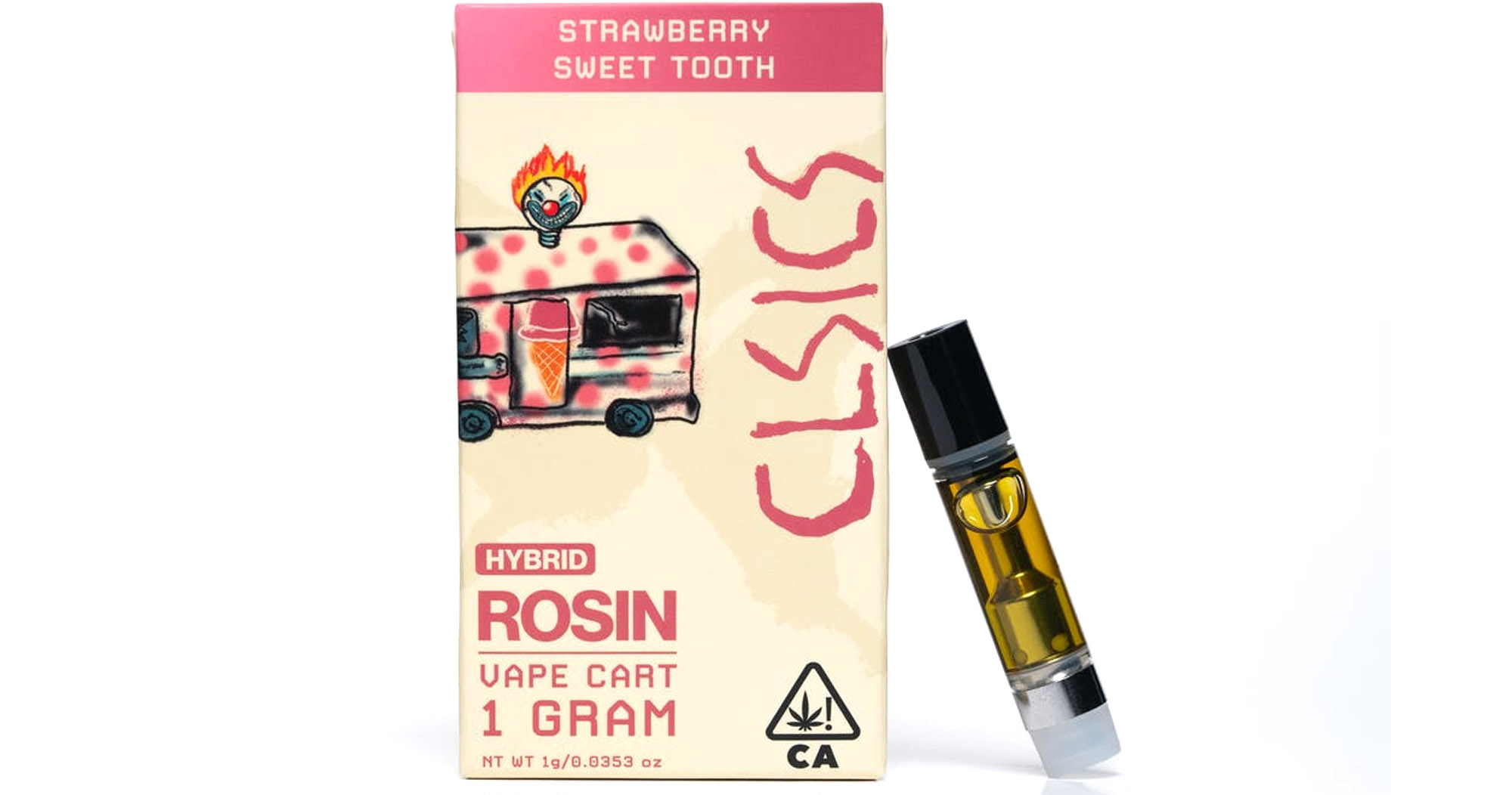 Photograph of product: Strawberry Sweet Tooth (Solventless) - 1g (H) - CLSICS