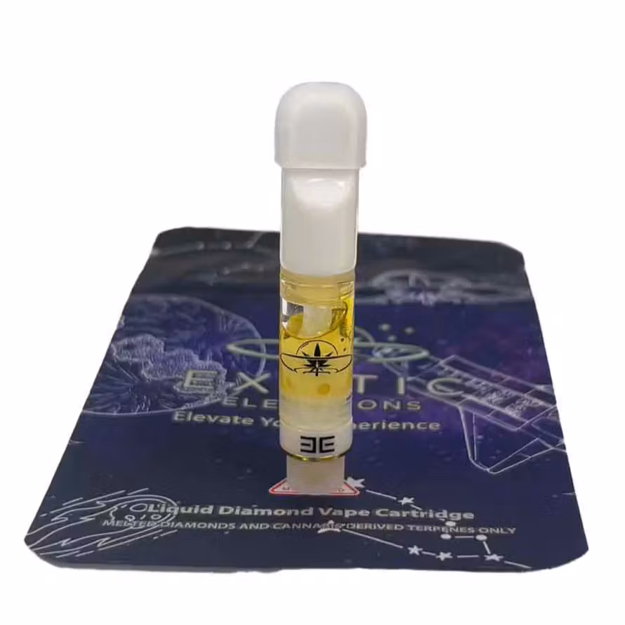 Photograph of product: Exotic Elevations Watermelon Gelato Liquid Live Resin Diamonds Cart