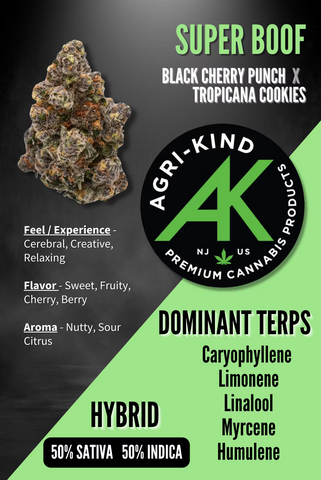 Photograph of product: Agri-Kind - Super Boof 3.5g Flower