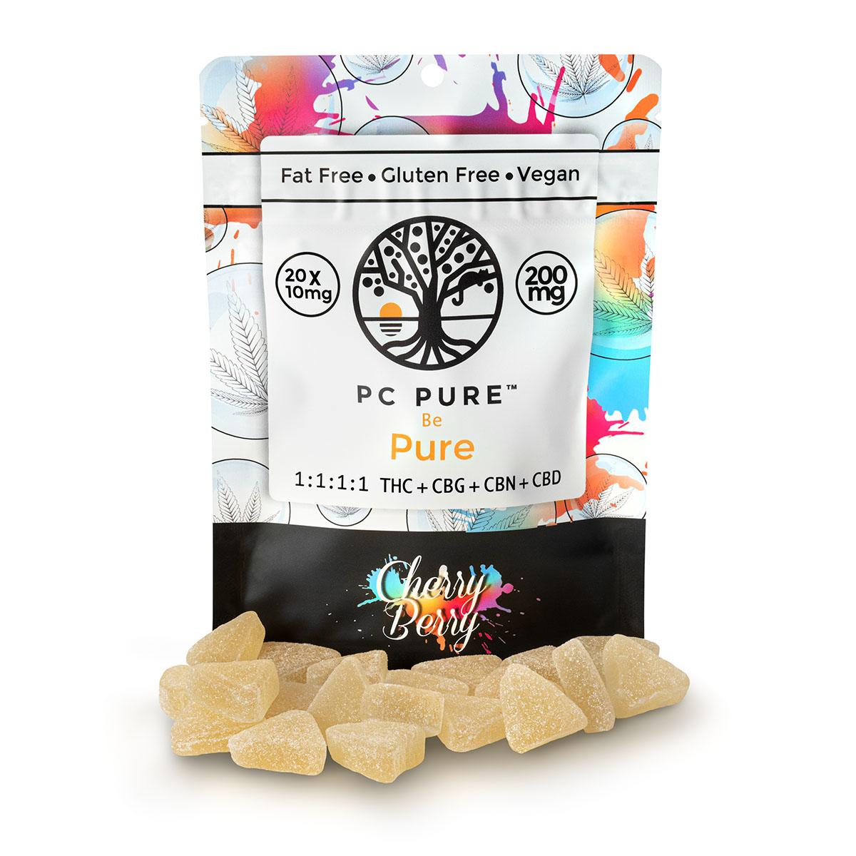 Photograph of product: PC Pure- Gummies - Cherry Berry Full Spectrum 200mg