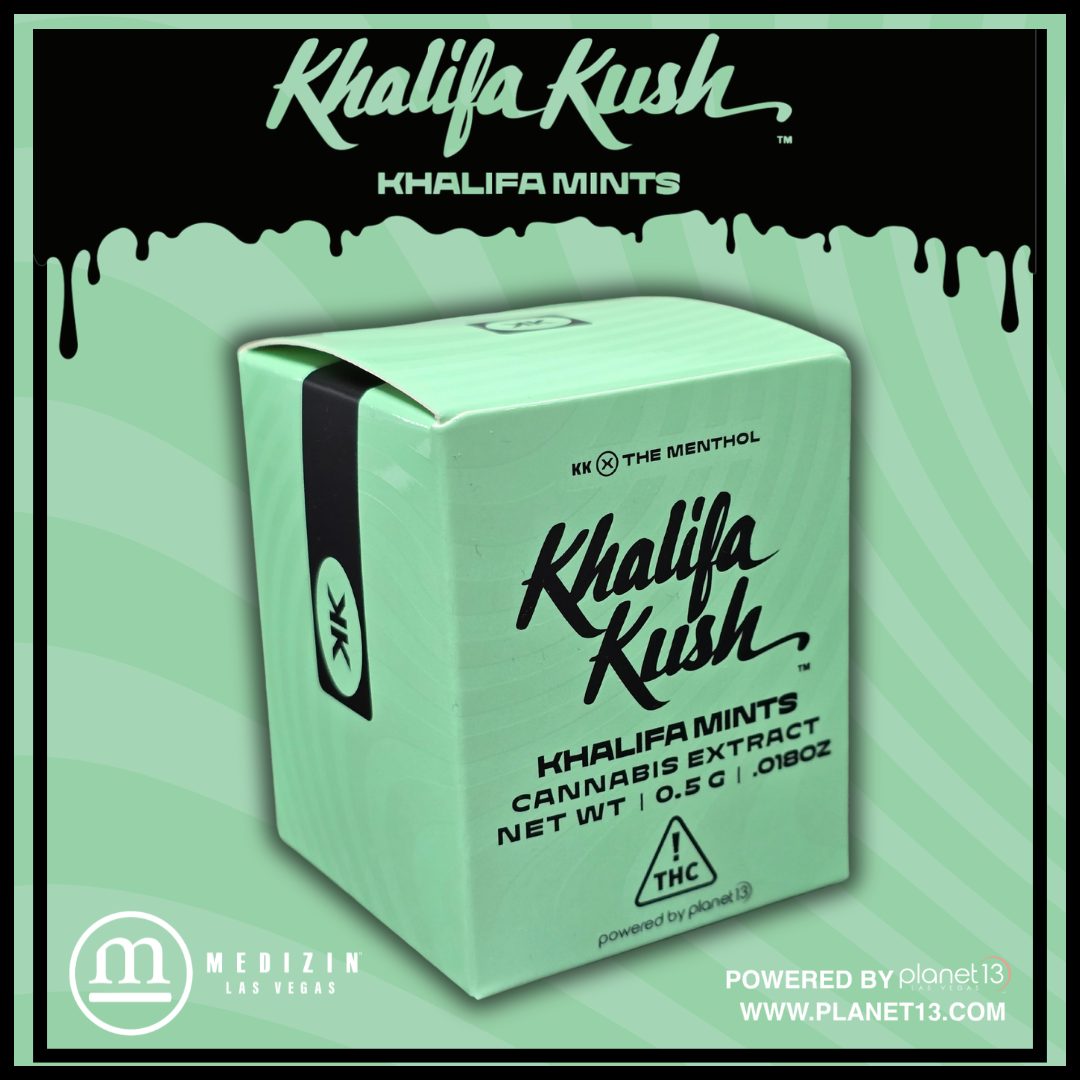 Photograph of product: Khalifa Kush Khalifa Mints .5g Live Resin Badder