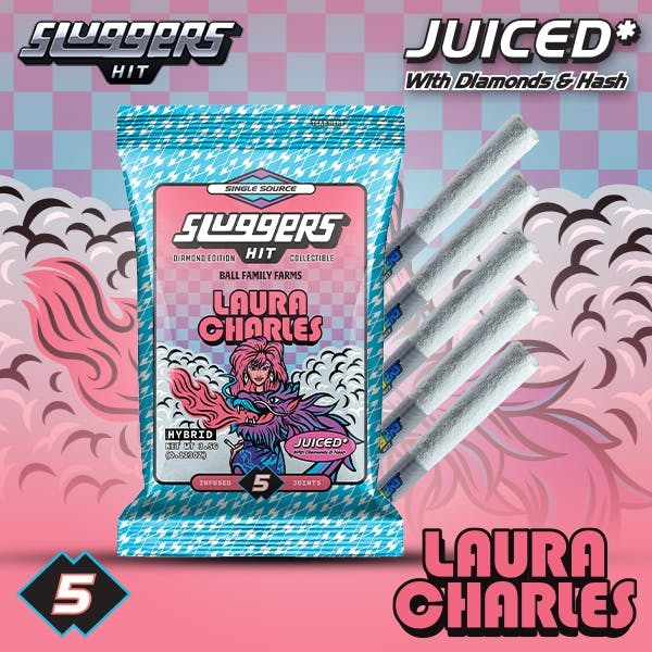Photograph of product: Laura Charles Infused Preroll - 5pk - Laura Charles -3.5g - 