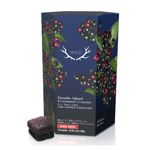 Photograph of product: Wyld | 5:1 Elderberry Sleep Gummies (I)