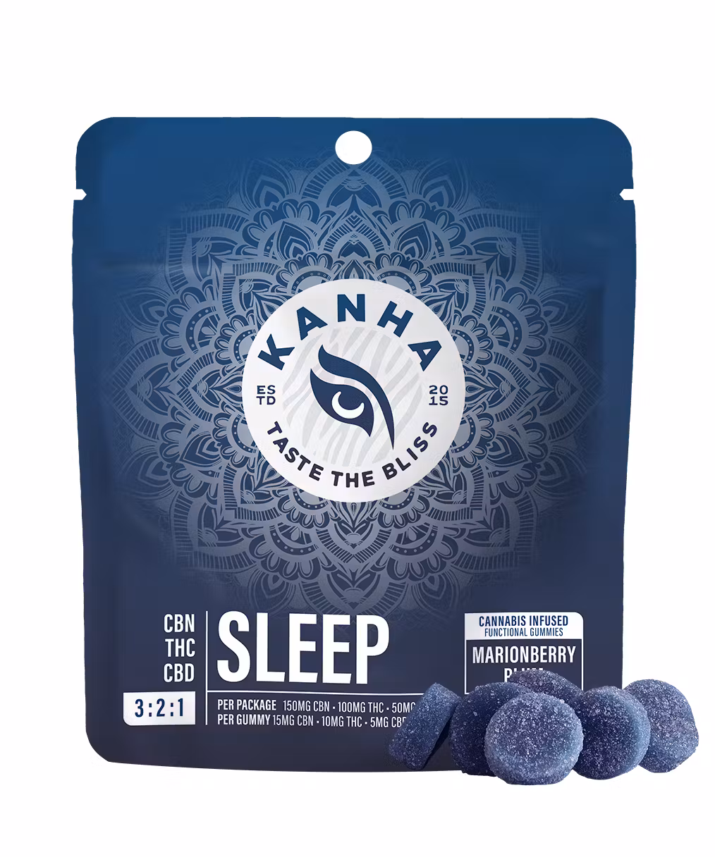 Photograph of product: Marionberry Plum - Sleep Enhanced | 3:2:1 CBN : THC : CBD 100mg Gummy