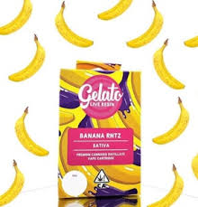 Photograph of product: Gelato Banana Rntz 1g LR Vape Cart