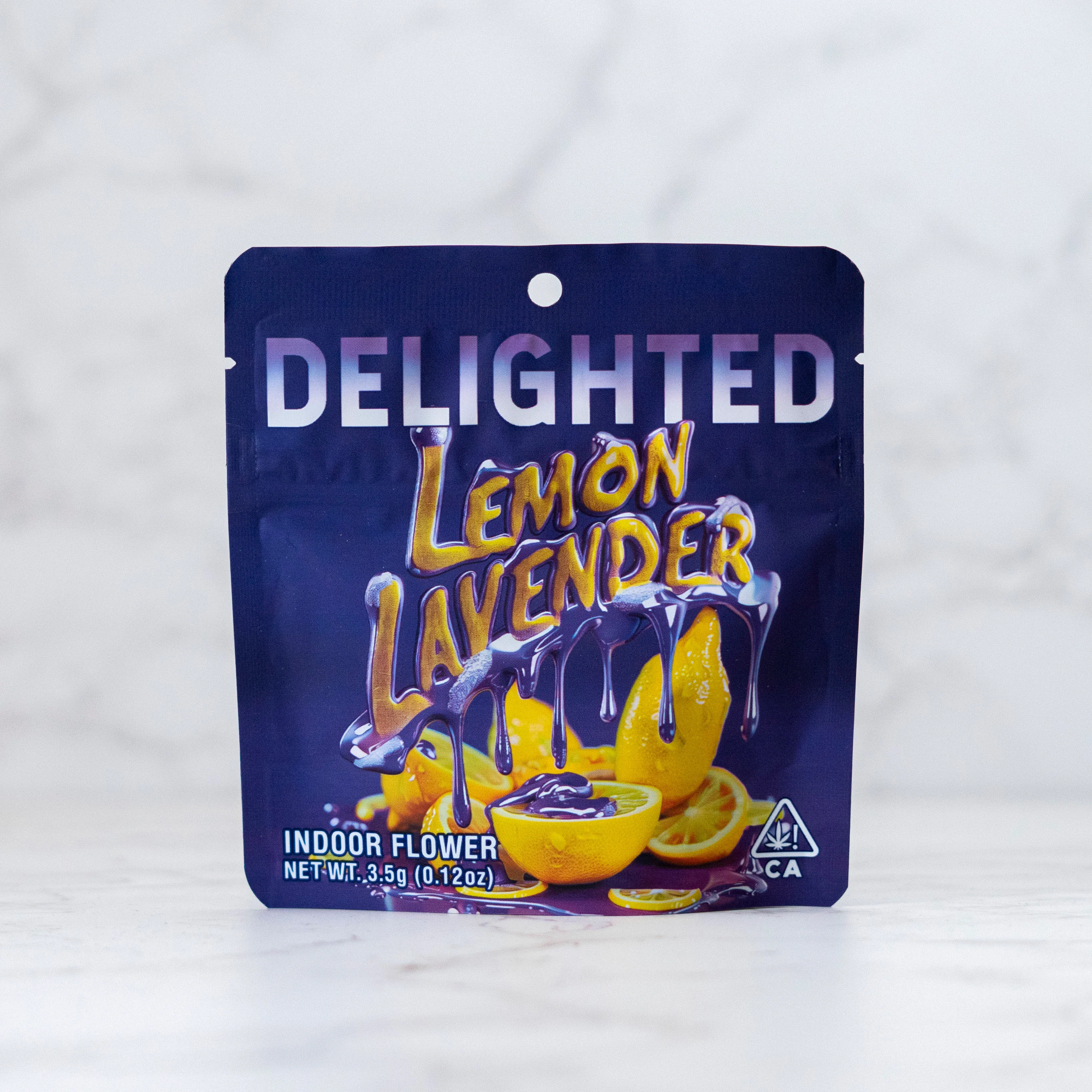 Photograph of product: Delighted | Lemon Lavender   3.5 G - 3.5g