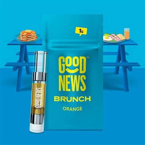 Photograph of product: Good News | 1g Distillate Cart | Brunch (Orange)