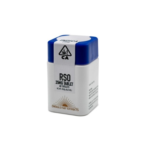 Photograph of Product: Emerald Bay Extracts: (25mg x 40ct) RSO Indica Tablets (Watermelon Z)