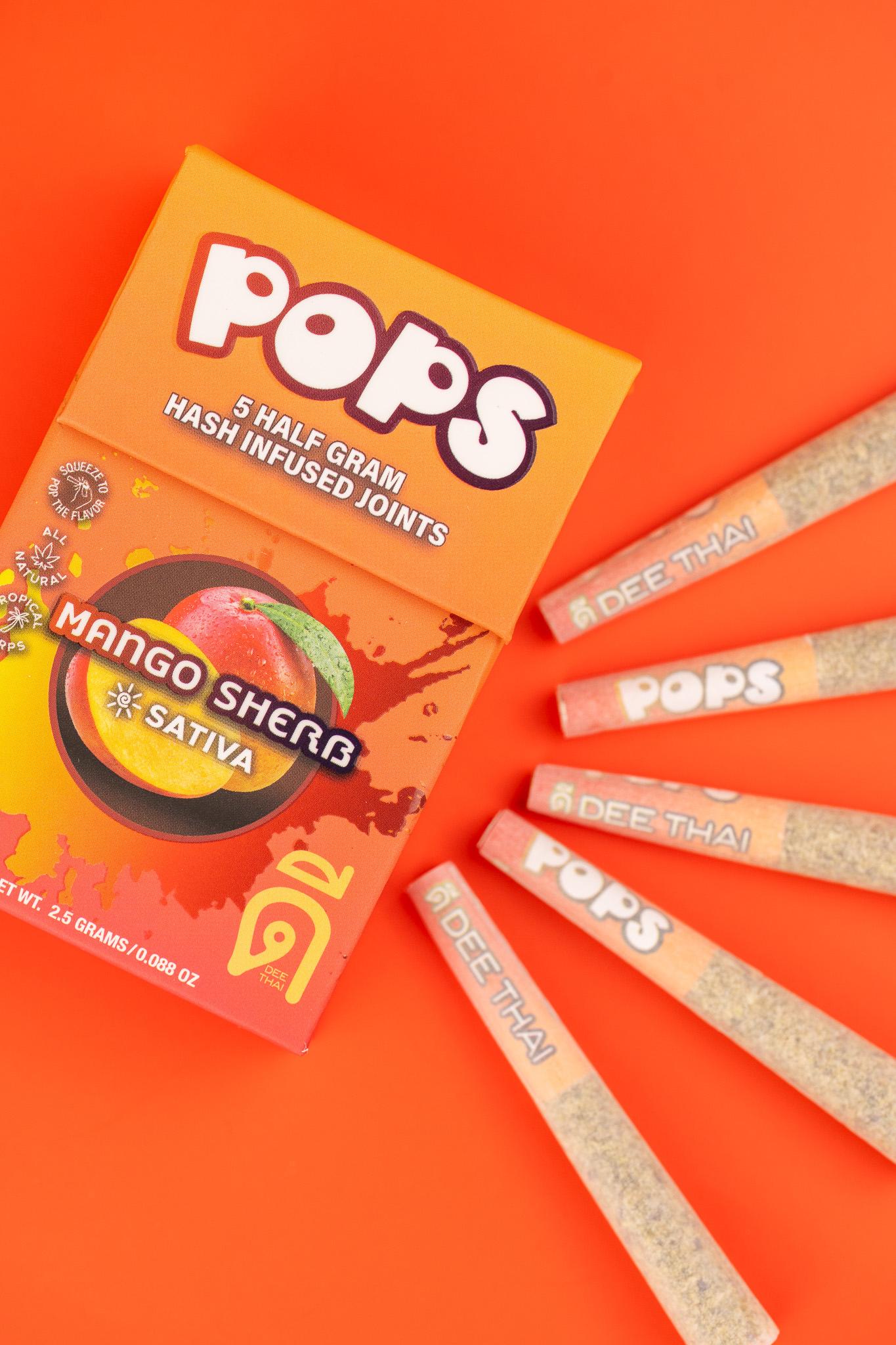 Photograph of product: Dee Pops 5pk Mango Sherbert