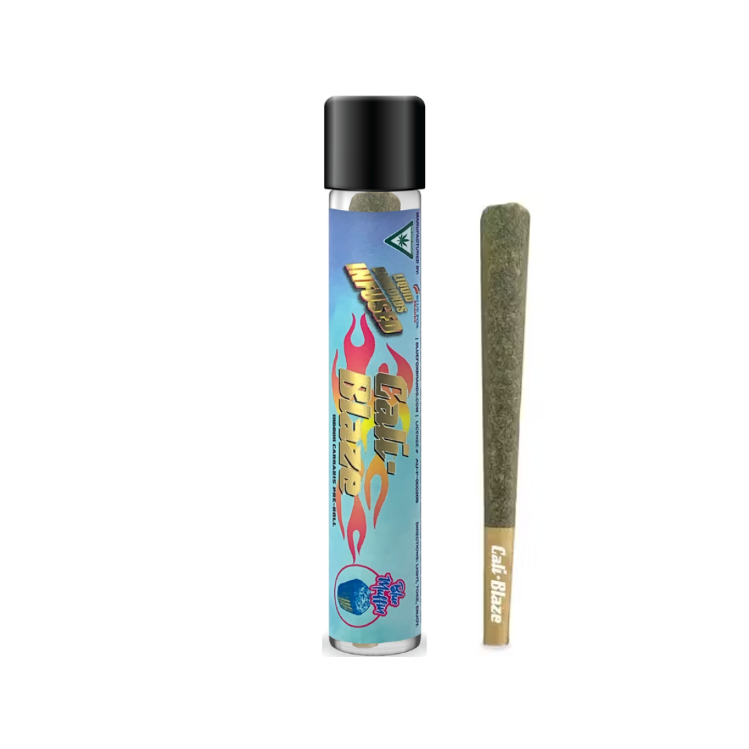 Photograph of product: Cali-Blaze | Blue Muffin Infused Pre-Roll | 1.2g