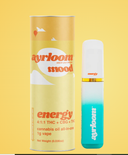 Photograph of Product: Ayrloom AU | Vape 1g AIO | Mood: Energy