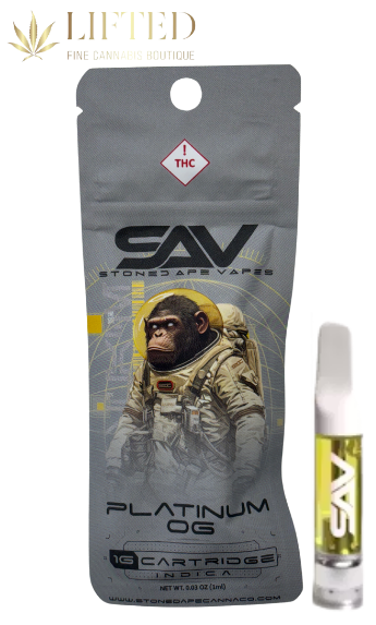 Photograph of product: STONED APE PLATINUM OG CART