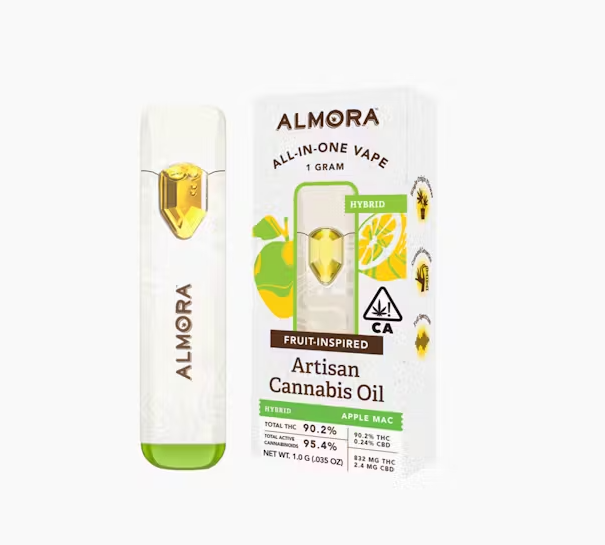 Photograph of product: Almora Farm Apple Mac Hybrid Live Resin AIO 1g