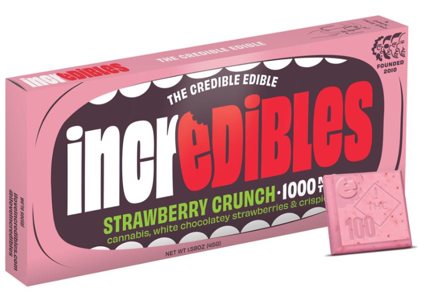 Photograph of product: Incredibles Chocolate Strawberry Crunch 10mg TH-oui x 10 ct