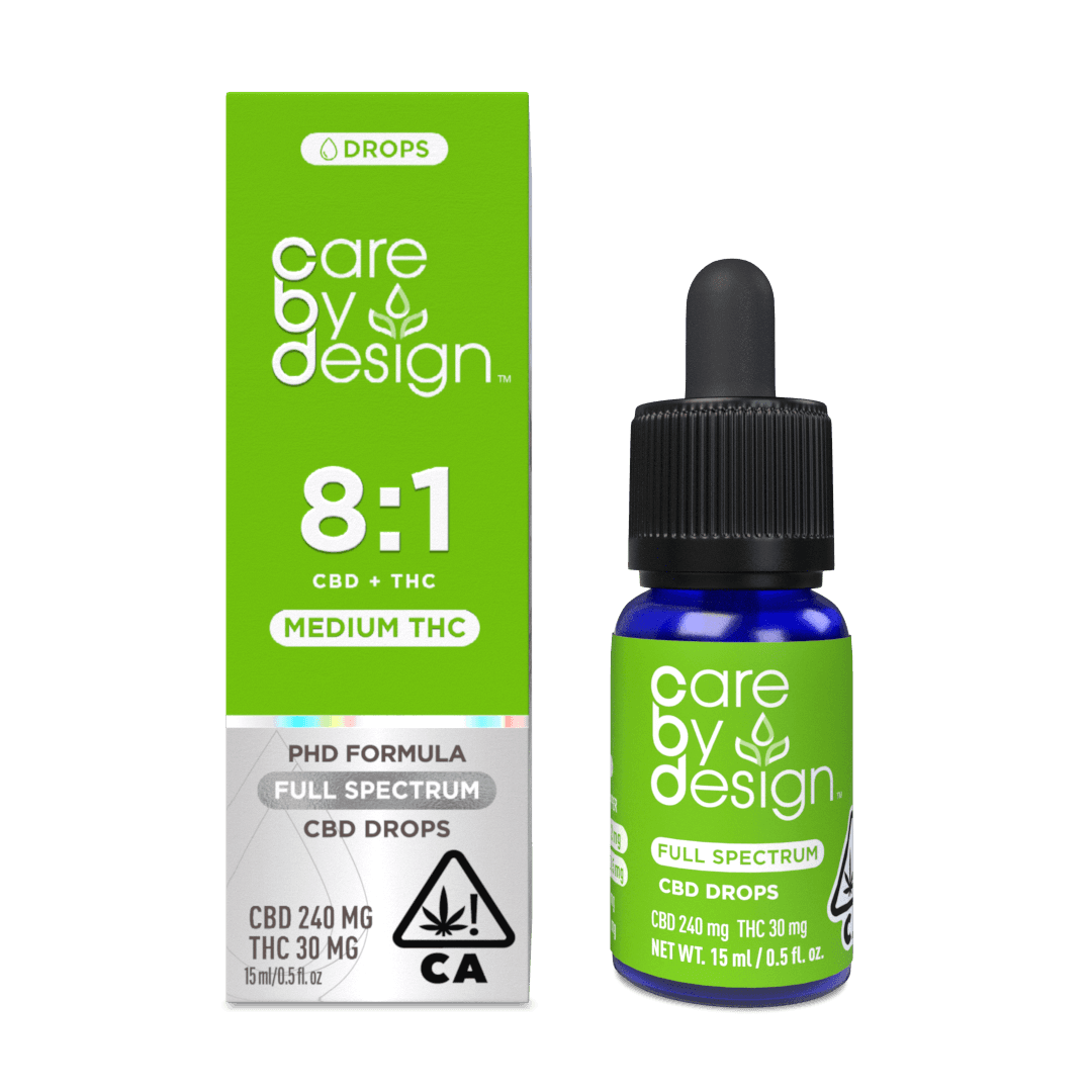 Photograph of product: Care By Design | 8:1 CBD:TH-oui Drops | 240mg CBD