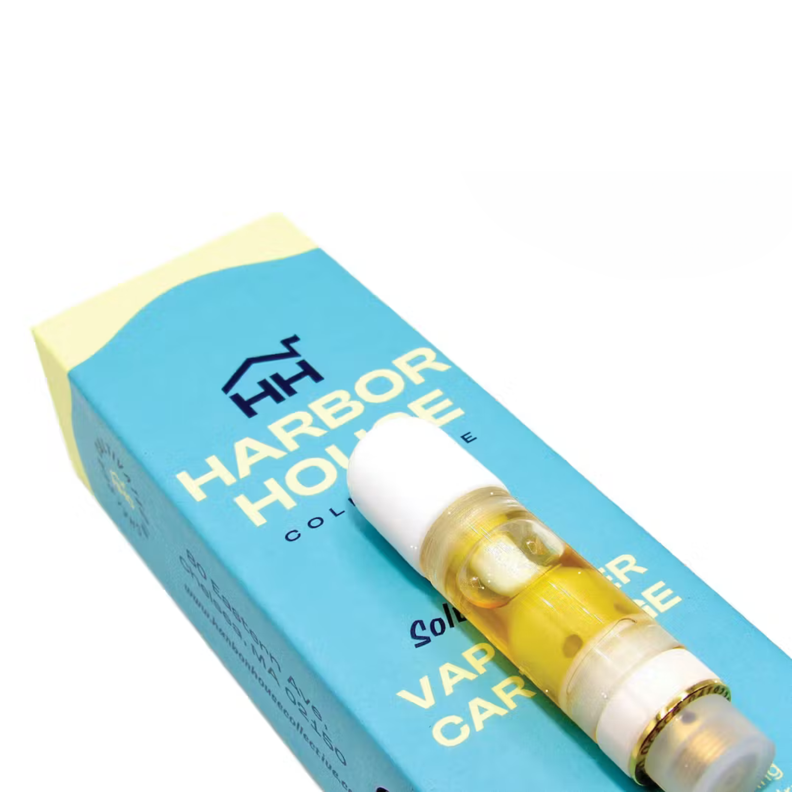 Photograph of product: 500mg Live Rosin Vape | Papaya Cake | Harbor House